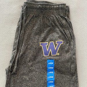 Concepts Sport L Washington Huskies Standard Fit Charcoal Quest Knit Pants NWT